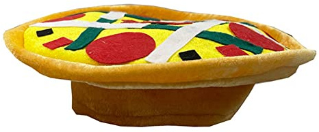 LICHENGTAI Pizza Hut, Lustiger Hamburger Hut Halloween Hut Cosplay Kostüm Kopfbedeckung Zubehör Fasching Karneval Weihnachten Kostüm Halloween Party