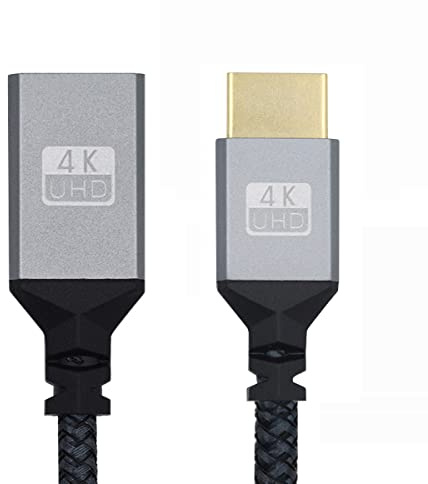 CY Cable 4K tipo A estándar HDMI 1.4 macho recto a HDMI hembra cable de extensión para DV MP4 cámara DC portátil HDTV