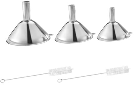 Ciieeo 1set Imbuti Inossidabile Con Filtri e Spazzole Per Per e Facile Usare e Portatile Per e Trasferimenti Liquidi