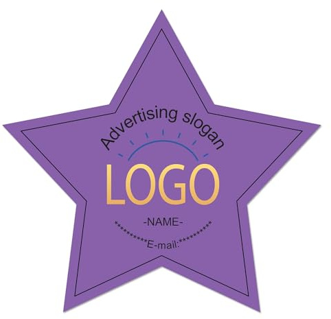 CUSMIZ 100 Stück Aufkleber Selbst Gestalten - Personalisierte Aufkleber für Unternehmen Logos, Hochzeiten, Festivals, 100-1000 Stück Stickers für Verpackung (3cm-14cm)