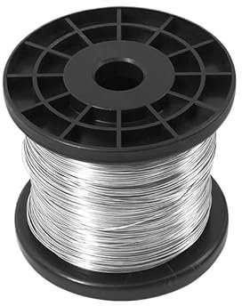 SkyjOy Stahlseil 304 Edelstahl Weicher/Harter Einzelstrang Zurrstahldraht 0,1 0,2 0,3 0,4 0,5 0,6 0,8 1 1,2 1,5 bis 3 mm Drahtseil(3.0mm (1Meter),Soft Wire)