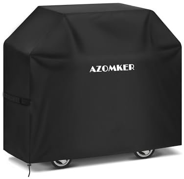 AZOMKER Housse Plancha Exterieur, Housse Barbecue Exterieur, Bache Barbecue Exterieur, Housses de Protection (120x66x120 cm/47.2x26x47.2 in)