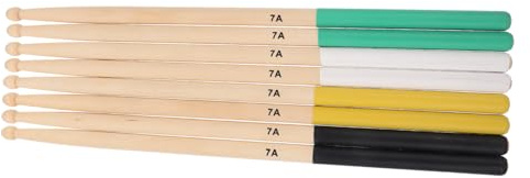GALPADA 4paare Schlagzeugstöcke Aus Holz Übungsstöcke Für Percussion Holz-drumsticks Instrumentenzubehör