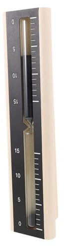 Toyvian Wooden Sauna Hourglass Timer 15-minute Heat Resistant Sand Timer for Sauna Room Wall-mounted Rotatable Wood Hourglass Clock Accessories for Home and Hotel