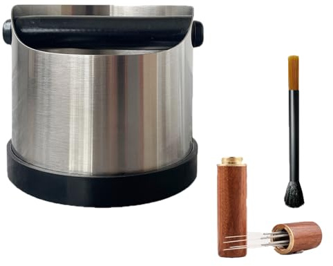 Pedicur Coffee Knock Box, Coffee Grounds Knock Box, 700ml Stainless Steel Coffee Knock Box