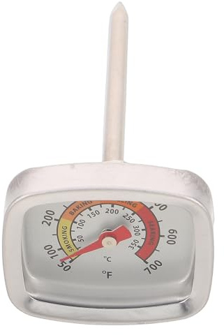 Gatuida Termómetro para Parrilla de Barbacoa y Horno de Acero Inoxidable, 3 X 1,4 Pulgadas, Rango 10-350 °c, Indicador Instantáneo de Temperatura para Asados, Pizzas y Ahumadores, Uso