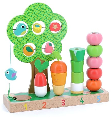 VILAC - Jouet en bois -Jeux d'éveil - Apprendre à compter et découvrir les formes basiques - 2469