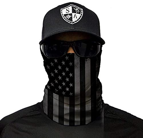 SA Fishing Face Shield Multifunktionstuch - verschiedene Designs - Halstuch, Schlauchtuch, Bandana, Sturmhaube, Halswärmer und Schlauchschal für Motorrad, Fahrrad, Ski, Wandern, Angeln und Outdoor