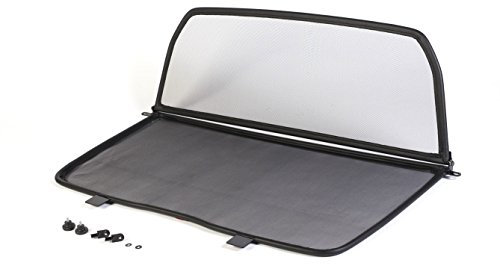 Déflecteur de vent pliable avec fermeture rapide - noir pour Saab 900 II / 9-3 Décapotable | Filet Anti-Remous Coupe | Déflecteur d'air