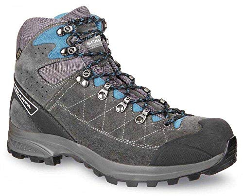 Scarpa Kailash Trek GTX, Vandring Stövlar Herr, Shark Gray Lake Blue Gore Tex Tm Biometrisk Trek, 43.5 EU