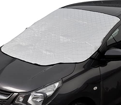 BRAMBLE Car Windscreen Sun Shade - Magnetic Window Protection From Heat, 150 x 120cm, Fits Most Cars - with Door Inserts & Elastic Bands