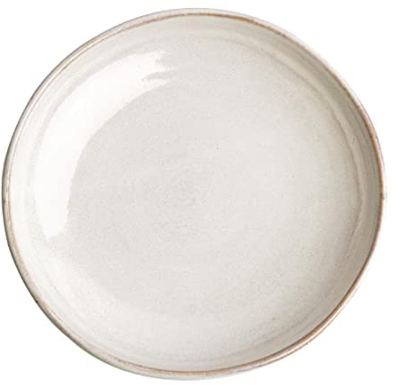 Olympia FA334 Canvas Schale mit Hohem Rand, Weiß, 23cm, 6 Stück