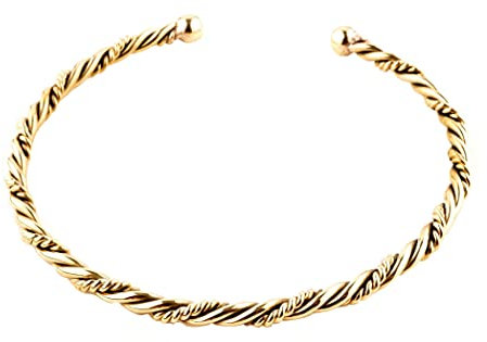 Windalf Wikinger Frauen Halsreif ARTINA 13.5 cm Torques Halsschmuck Handarbeit Hochwertige Bronze