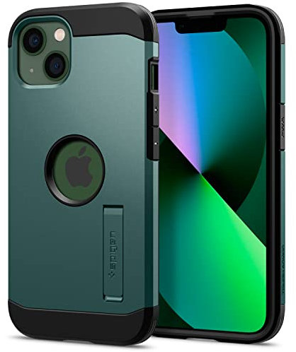 Spigen Tough Armor Case Compatible with iPhone 13 - Midnight Green