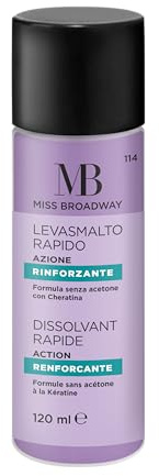 MB MILANO - Smaltimento Smalto per Unghie - Ultra Veloce - Senza Acetone - Azione fortificante - Fragranza Orchidea - 120 ML - Made in Italy