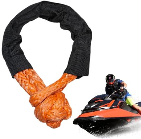 Manille souple, corde de manille souple, récupération de route synthétique haute performance | Manille de remorquage tout-terrain pour restauration de la force - Manille souple de rechange pour sangle