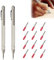 Liameph 2 Pcs Tungsten Carbide Tip Scriber With 12 Replacement Marking Tips, Metal Scribe, Carbide Scriber Pen, Scribe Tool for Ceramics, Glass, Hardened Steel, Enthusiasts