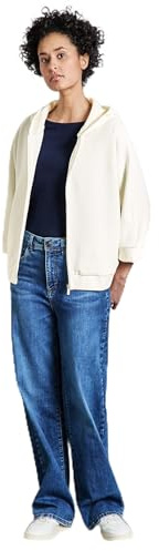 Street One Chaqueta con Capucha para Mujer, Blanco Crudo, 38