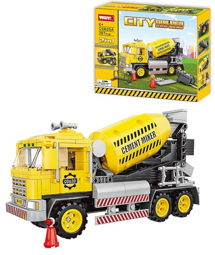 WOMA C0620A City Builder Cement Mixer Building Block Set of 397 pcs Kids Educational Construction Set