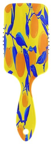 Spazzola per capelli con foglie blu scuro, spazzola districante per capelli, spazzola per capelli da uomo