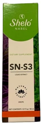Shelo Nabel SN-S3 Liquid Extract Drops, Natural Supplement with Melissa & Valerian, 1.01 fl oz