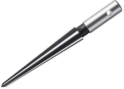 Tapered Reamer Round/Hexagonal Handle Professional Steel Chamfer Reaming Tool for Precisions Metalworking Woodcraft Metalworking Reamer