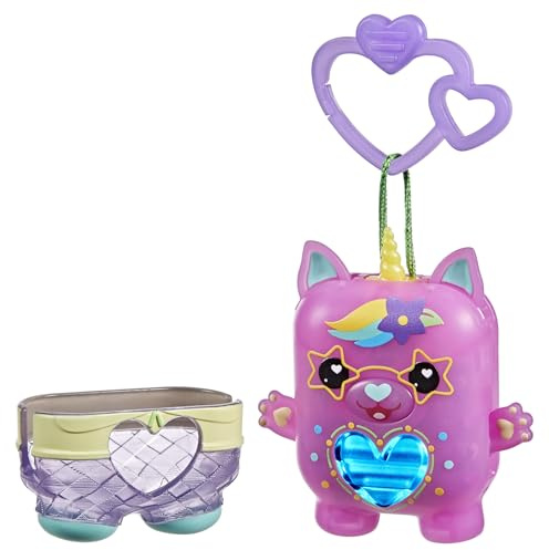 Hasbro Nano-mals, Catssandra, Juguete Mascota Gato-Unicornio electrónica, Más de 70 reacciones, Juguetes Tipo Fidget interactivos para niñas y niños a Partir de 5 años