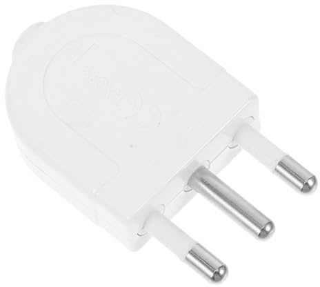 Alipis Enchufe Italiano de 3 Clavijas Conexión a Tierra 16a Desmontable para Corriente Alta Potencia Uso Doméstico y Viaje 1 Unidad Estándar Ac250v
