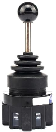 AUBEST Industrial Joystick, 30mm Master Monolever Joystick Switches, 2 Way Self Locking Latching Reset Momentary Toggle Cross Rocker Switches B-201(2Way Momentary 2NO)