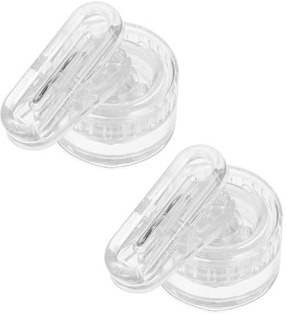 CALLARON 2pcs Rotatable Plastic Wall Mounted Glove Clips with Suction Cups for Kitchen Use, Space-Saving Dualclip Structure Hooks Suitable for Dish Gloves and Cleaning Cloths