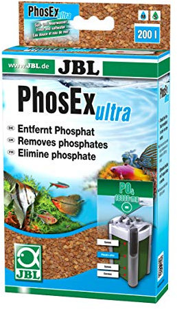 JBL PhosEx ultra 6254100, Filtermasse zur Entfernung von Phosphat aus Aquarienwasser, 340 g