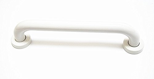 Bagnoxx 30cm Barre d'Appui Poignée de Baignoire Acier Inoxydable Blanc Sécurité