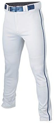 Easton | RIVAL+ Piped Baseball Pant | White/Navy | Adult Small