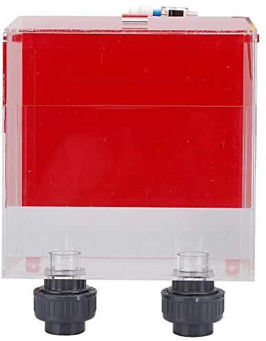 Überlaufbox Mittelgroße, acrylrote Aquarium-Siphon-freie Löcher ohne Strom Selbststart-Überlaufbox Fischtanks Zubehör