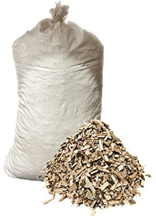 Hilcar 140 Liter Holzhackschnitzel Hackschnitzel Gartenmulch Fallschutz Einstreu Mulch