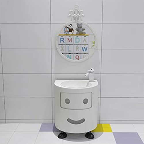 ZARBAILRE Mobile Lavabo Bagno, Mobile Lavabo Bagno Stile Industriale, Mobile Lavabo Bagno (H)
