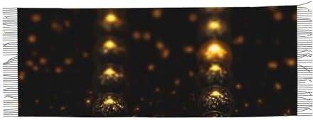 DEHIWI Gold Schwarz Frauen Kaschmir Schal Warm Leicht Bequem Schal Wrap Für Herbst Und Winter, Schwarz , One size