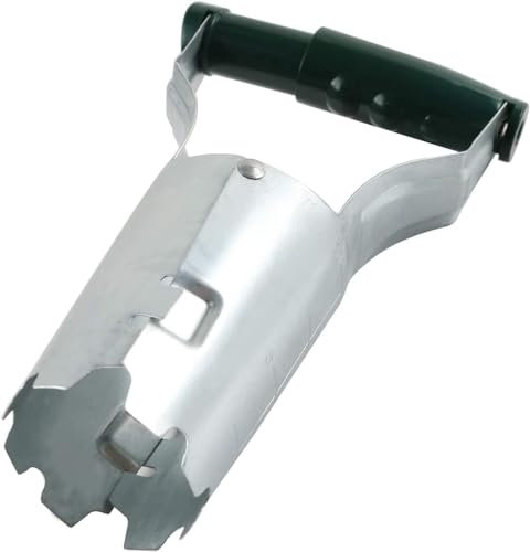SePKUS Acier Inoxydable à Long Manche, planteur de Perce-Neige, Outil de planteur à Long Manche, bulbe Dibber, Distributeur de graines de semeur, perforateur de Trou, Outil de Transplantation
