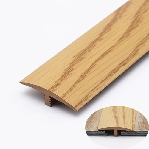 T Universal Listones De Umbral, Perfil De Transición Para Laminado De Vinilo Autoadhesivo Tapajuntas Suelo, Listón De Cobertura Para El Suelo Listón De Unión De Huecos(Oak color)