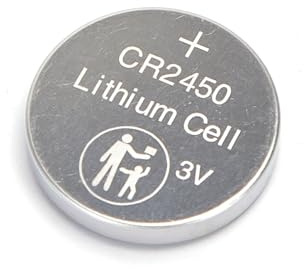 Lot de 5 Piles Bouton 3 V CR2450, idéales pour Les appareils électroniques, Les Montres et Les Jouets.