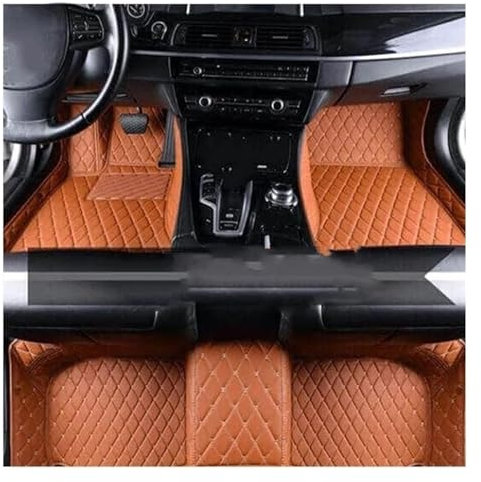 ASHILD Car Fußmatten-Set Für T&oyota Für Avensis T270 2010 2011 2012 2013 2014 2015 2016 2017 Automatte Auto-Fußmatten Komplettset Ledermatte wasserdichte Teppiche(LHD 1 Set 9)