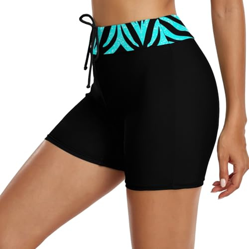 Bas De Maillot Bain Femme Shorts Culotte Short Fille Sport Shorty Taille e Tankini Grande Rouge Noir Regle Long Eponge Blanc
