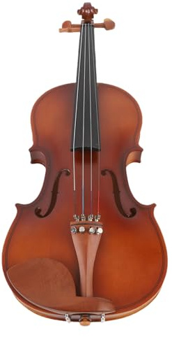 SPYMINNPOO 4/4 Violin, Full Storlek Matte Acoustic Violins Solidwood Professional Fiddle with Hard Caseas and Bow för Nybörjare Vuxna