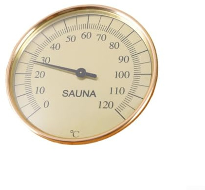 Aleación de aluminio para sauna termómetro con higrómetro separado esencial para ambientes de spa (temperatura)