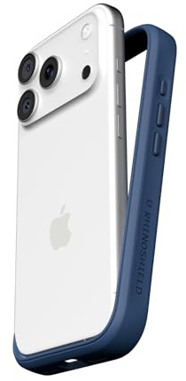 RhinoShield Handyhülle kompatibel für [iPhone 17 Pro] | Mod NX - Modulares Case ohne Backplate, Schlankes Design, Stoßfest mit militärischem Fallteststandard - Marineblau