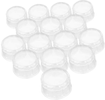 Gatuida Tapas Reutilizables para Coctelera 15 Unidades Tapa de Plástico Mezclador Protección contra Salpicaduras para Preparación de Bebidas Té y Zumos Hogar y Cocina