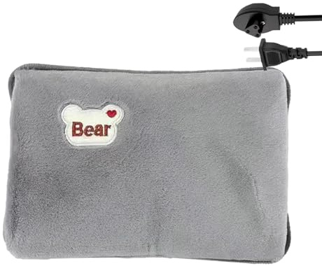 Borsa Per Acqua Calda Ricaricabile Scaldamani Elettrico Impermeabile Alle | Borsa 'Acqua Calda con Copertura Peluche Per Uso In Esterno, Casa, Ufficio, Scuola, Campeggio, Lavoro E Interno
