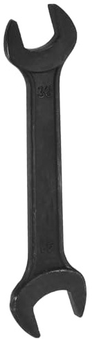 sourcing map Metric Double Open End Wrench 36mm x 41mm Standard Size Carbon Steel Spanner Wrench for Auto Household Maintenance Routine Repairs, Black