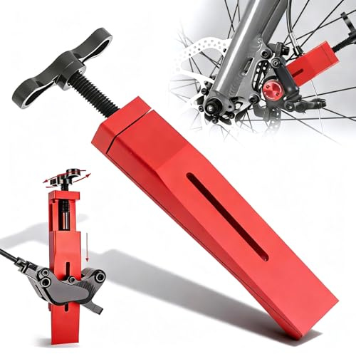 Zdhsufnvw röd bromskolvåterställare cykel aluminiumlegering bromsvätskeväxlare bromskolvåterställare