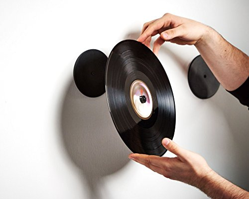 Twelve inch Adapter - Unsichtbare Halterung für Schallplatten aus Bambus und Kork - Zur Anbringung Ihrer Schallplatten an der Wand - Rahmenloses Design